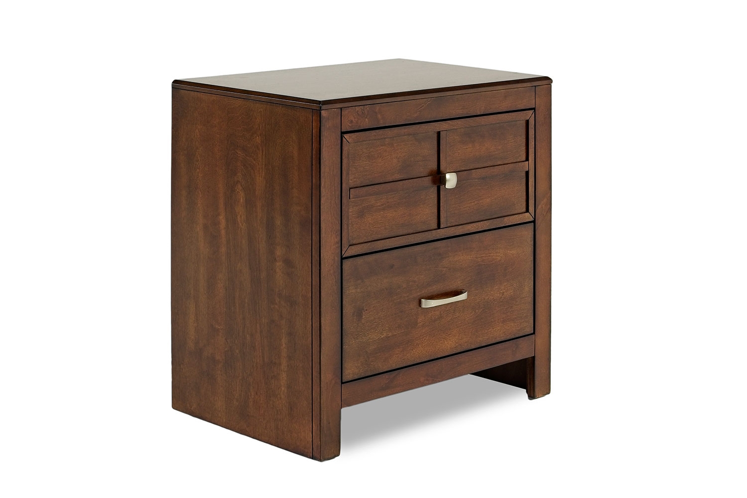 Uhrichsville 1 - Drawer Iron Nightstand Loon Peak Color: Brown