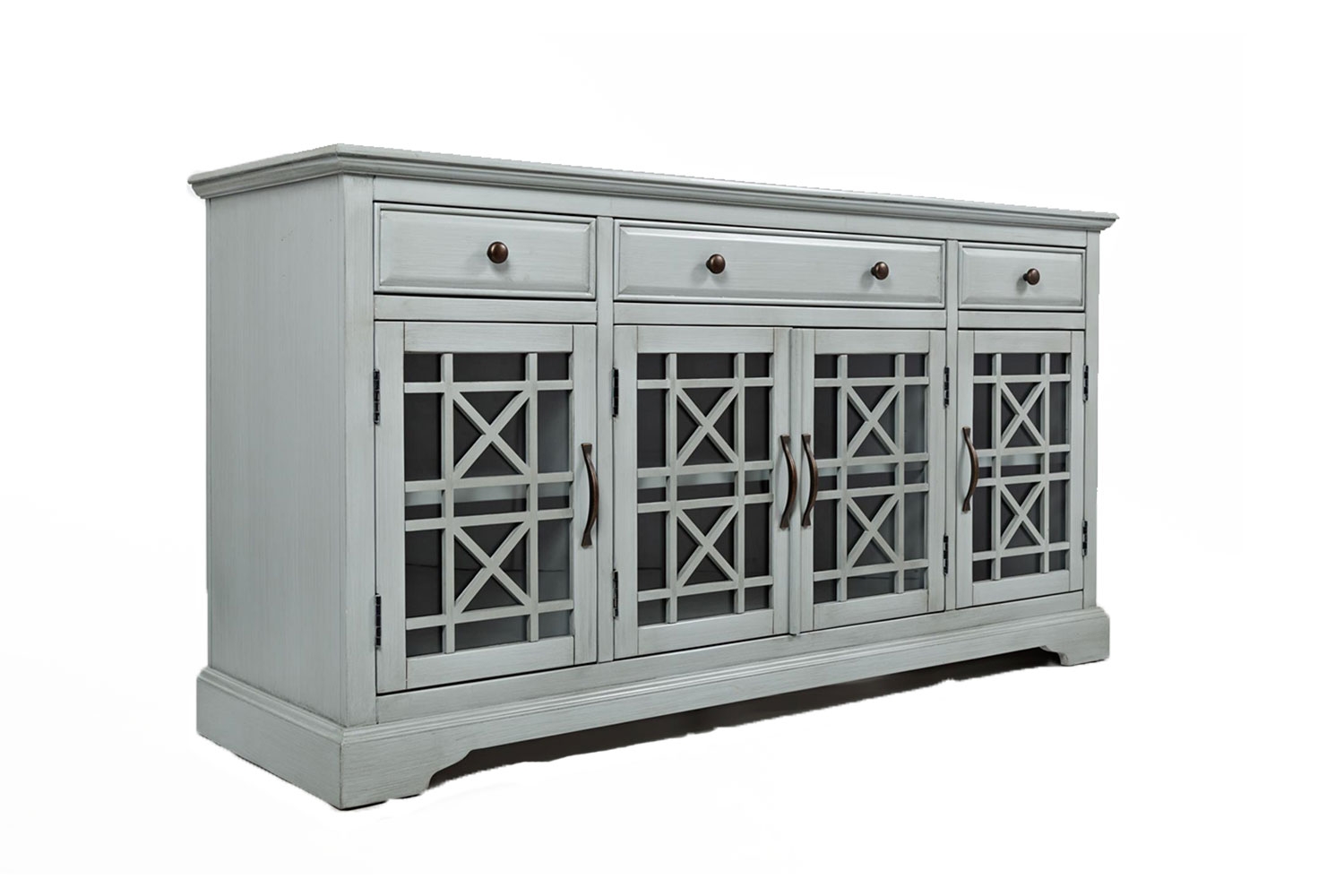 Skyy Media Console in Gray, 60 Inch