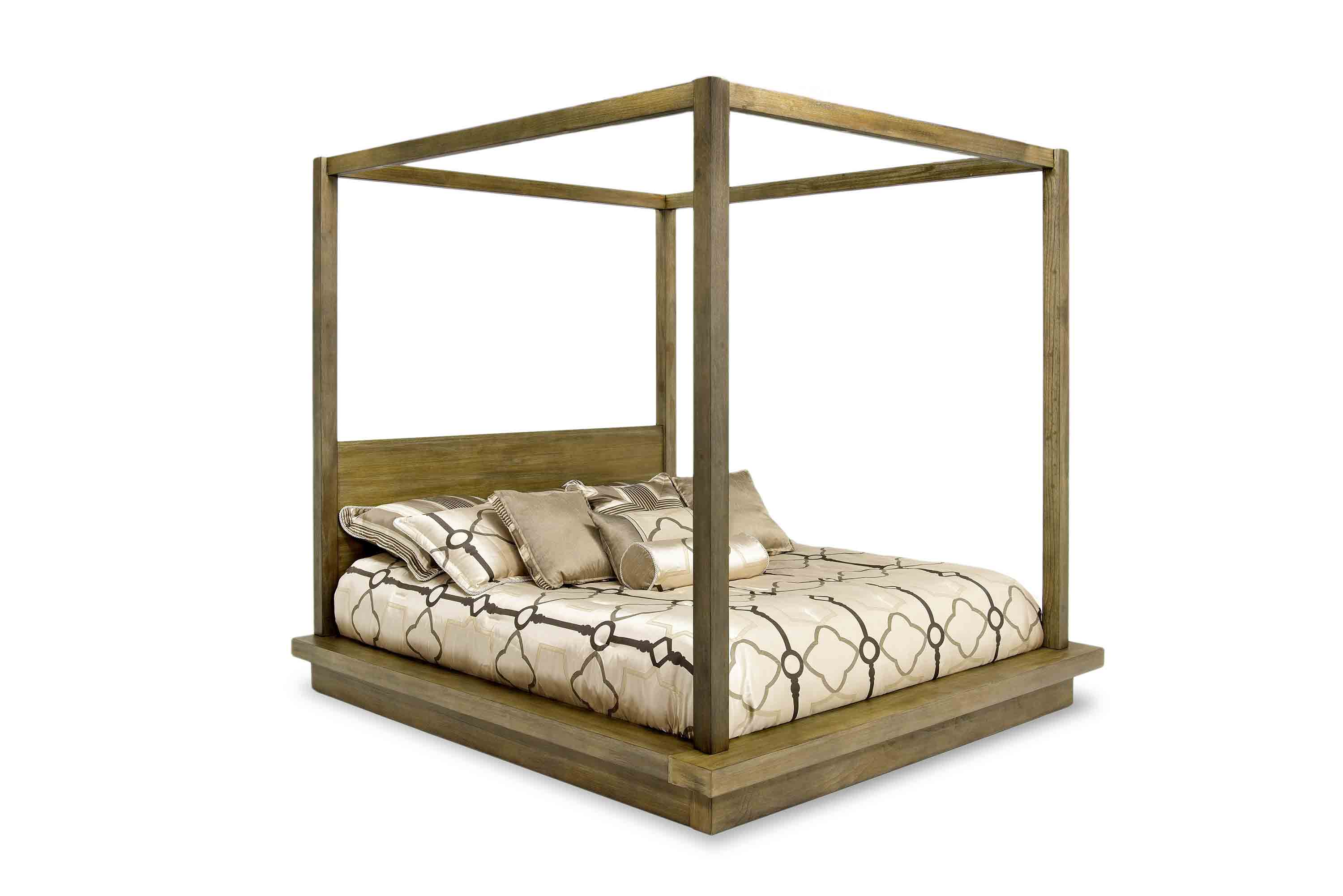 Melbourne Canopy Bed in Brown, CA King