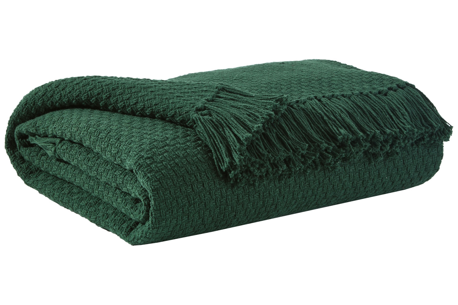 Yasmin Throw Blanket in Emerald Bedding Mattresses