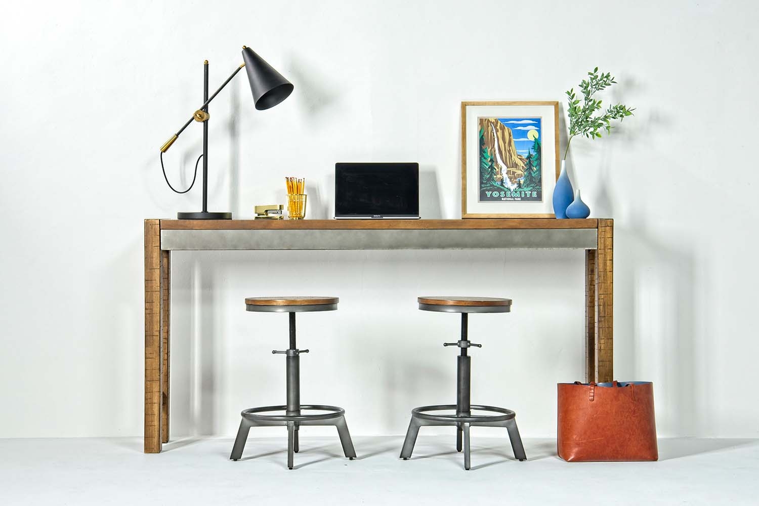 Torjin Counter Height Stool in Brown Barstools Dining Room