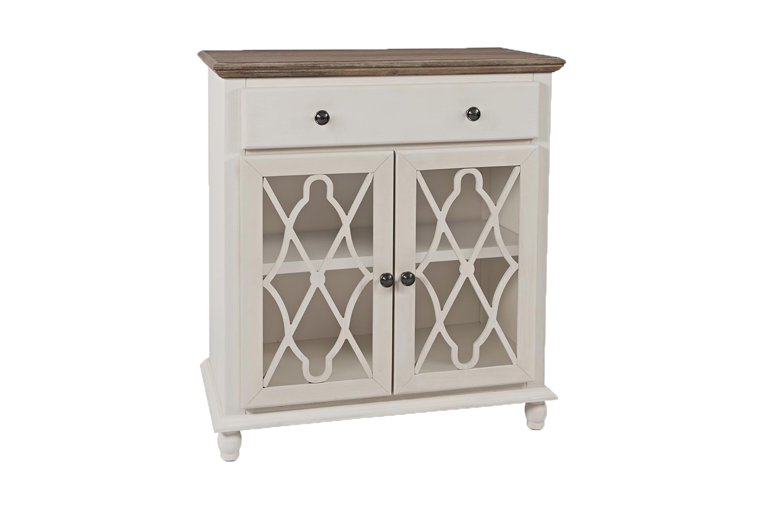 Aurora 2 Door Console in White Media Consoles Entertainment