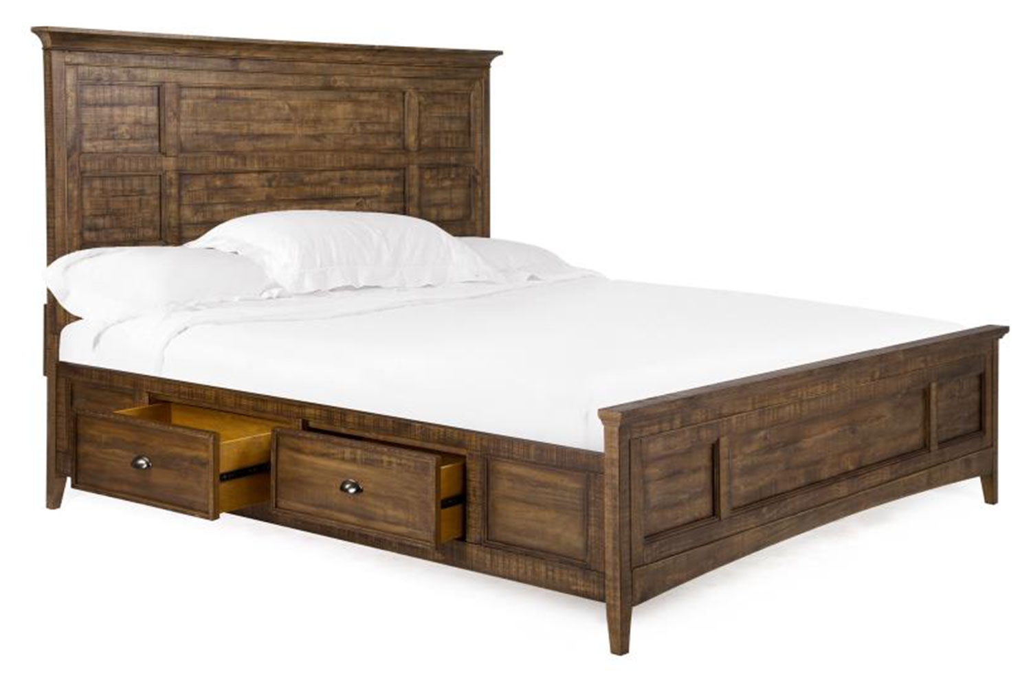 Bay Creek Panel Bed in Nutmeg CA King Beds Bedroom