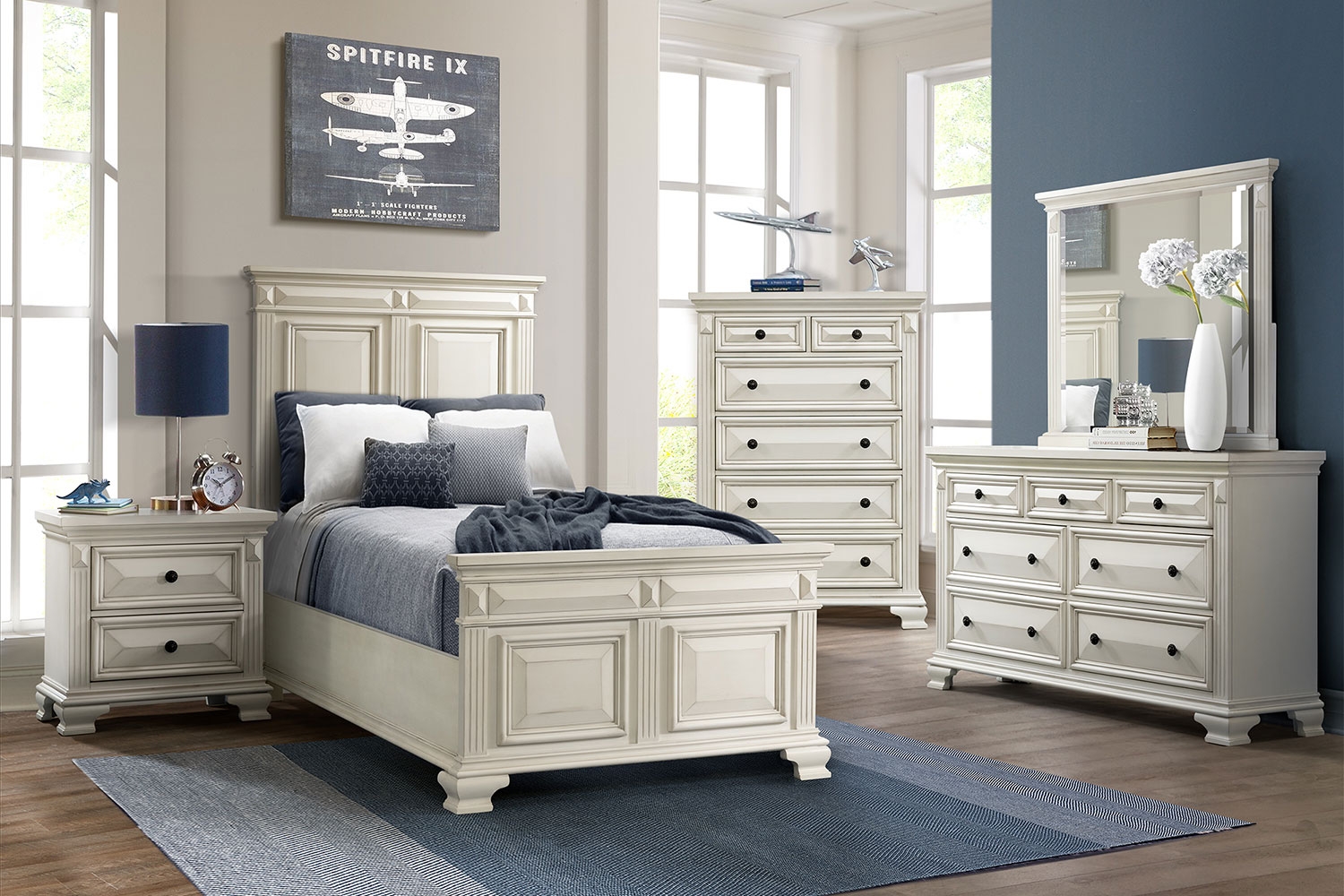 Calloway white bedroom deals set