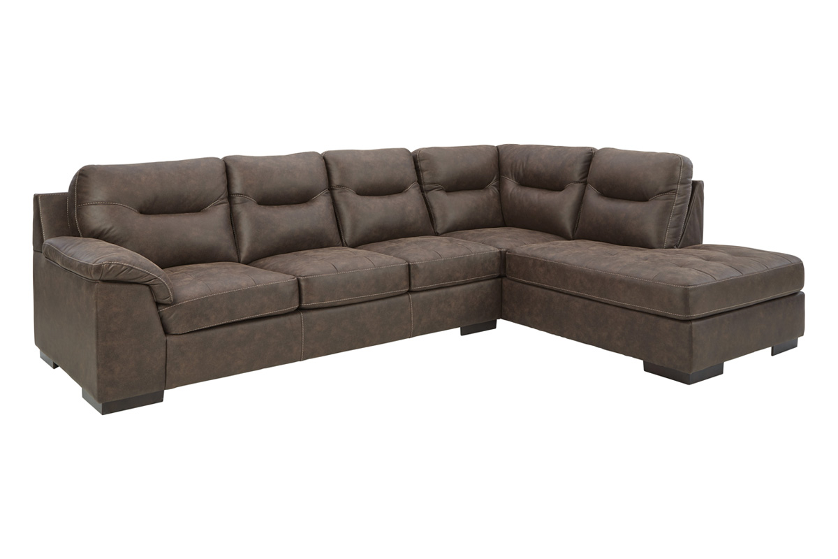 Mor furniture leather deals sectional