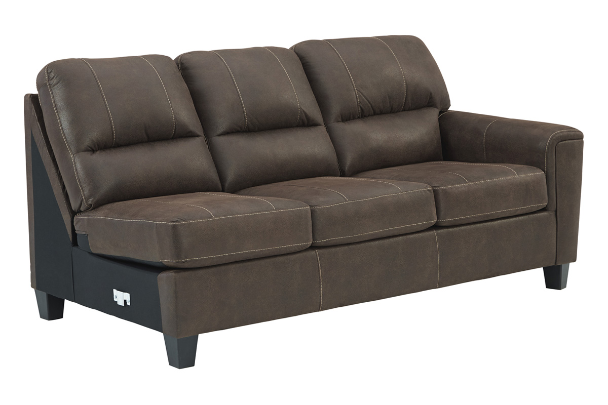 Navi 1 Arm Sofa in Chestnut, Right Facing Mor Furniture
