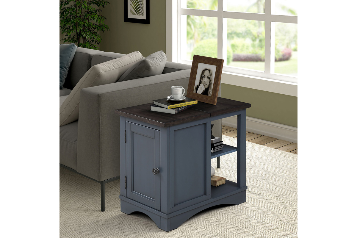 blue end tables living room furniture