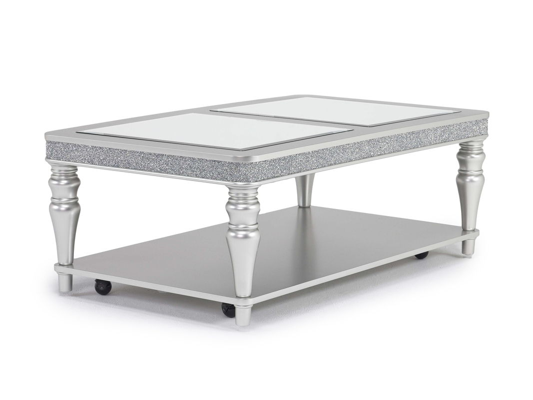 Avril Coffee Table in Silver Coffee Tables Living Room