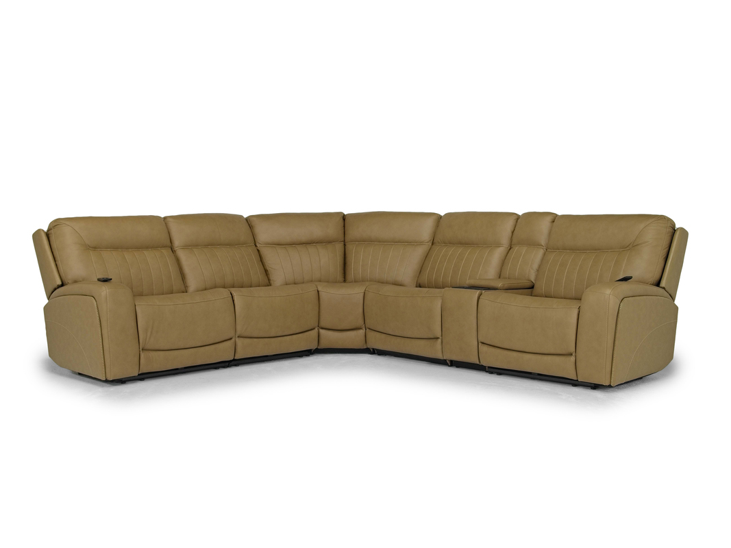 Banks 6 Piece 3 Power Sectional Sectionals Living Room