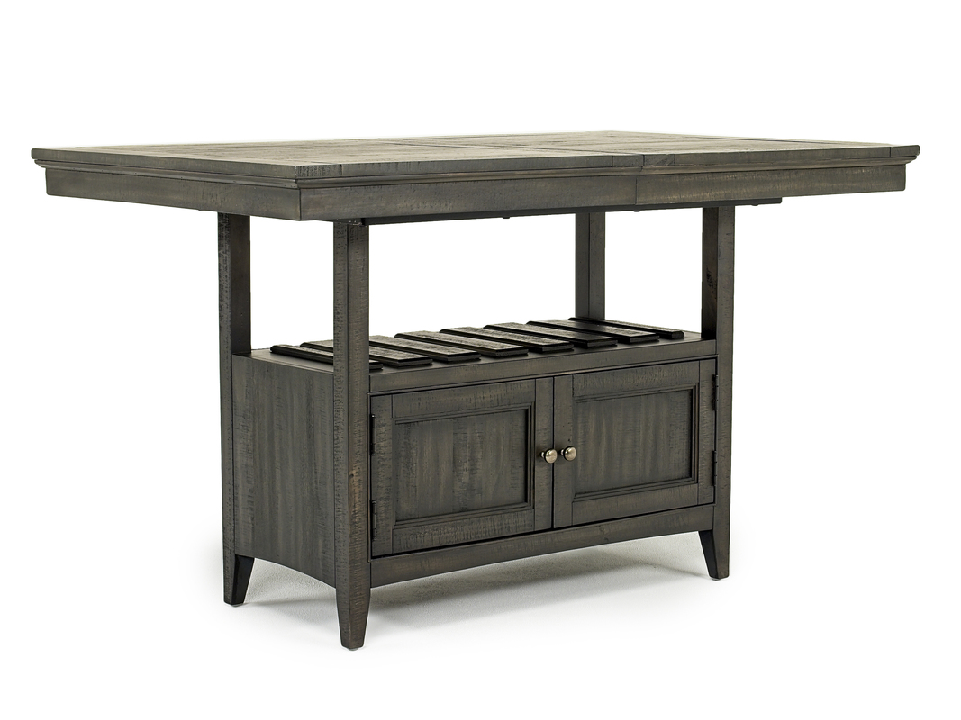 Bay Creek Counter Height Extendable Dining Table in Graphite Mor