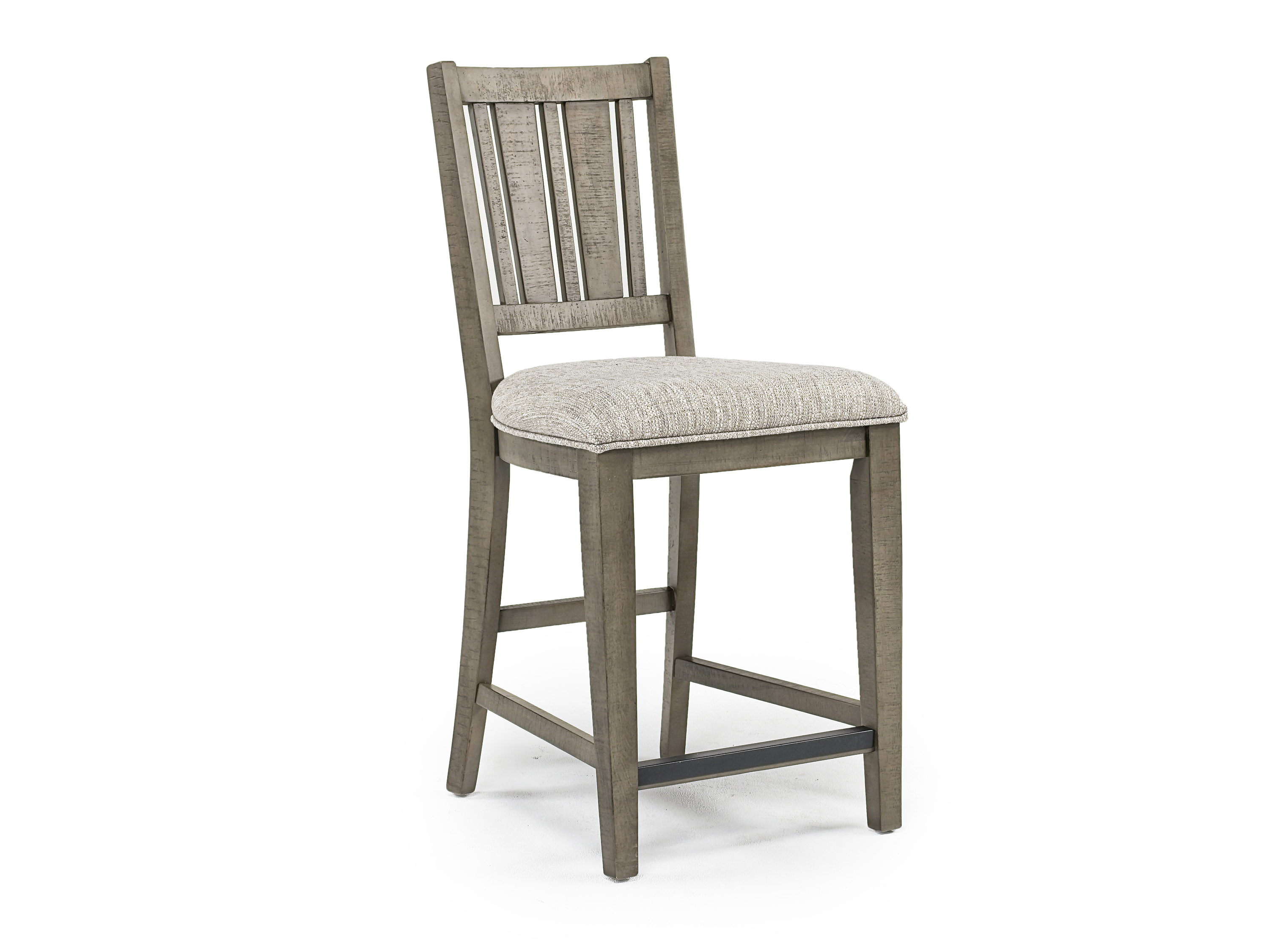 Bay Creek Counter Height Stool in Light Gray, Slat