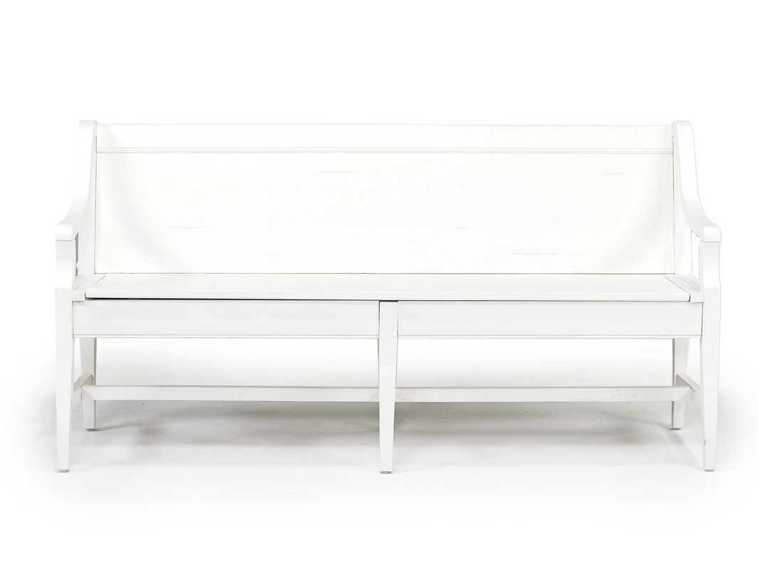 High back 2025 bench chair