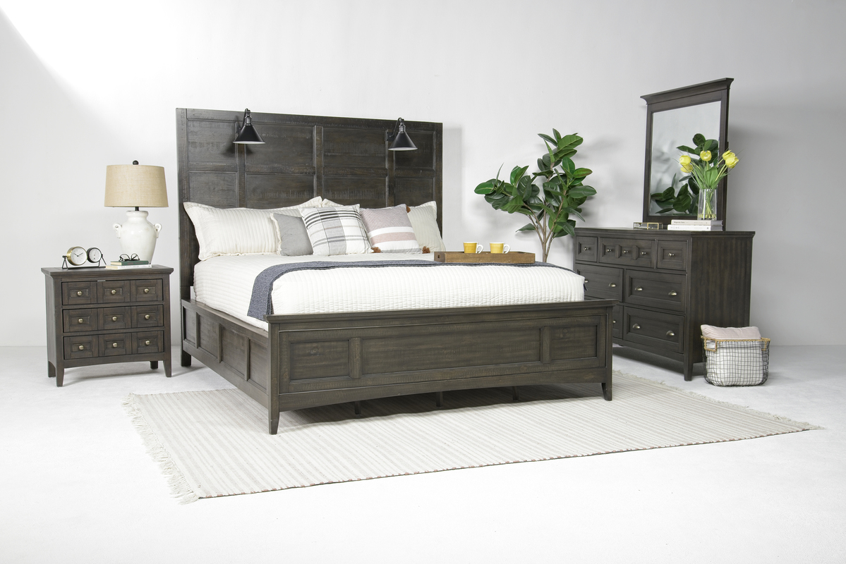 Bay Creek Panel Bed in Graphite, Queen Beds Bedroom
