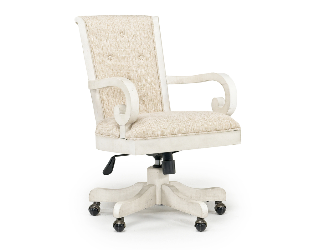 Bellamy Desk Chair in White Desks Office