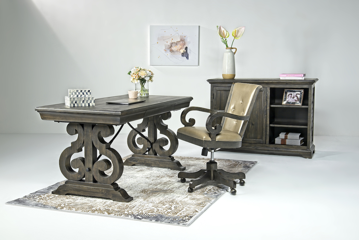 Bellamy Office Desk & Chair in Charcoal Desks Office