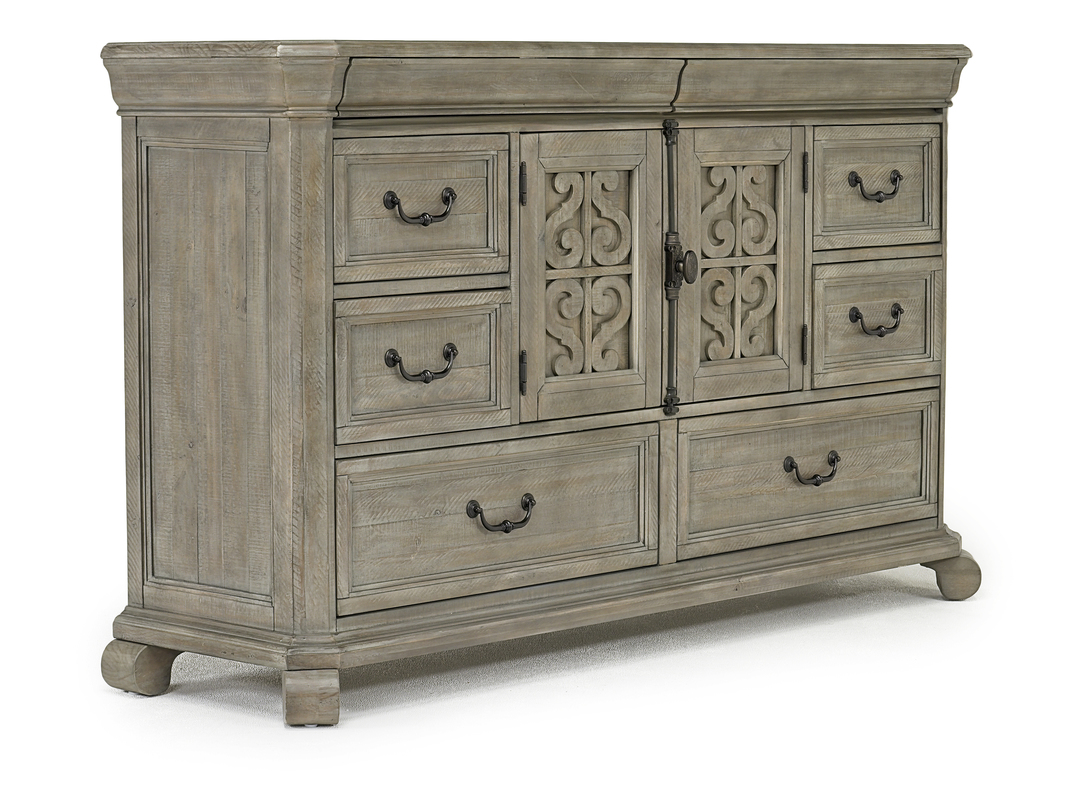 Bellamy Dresser in Light Gray Dressers & Mirrors Bedroom