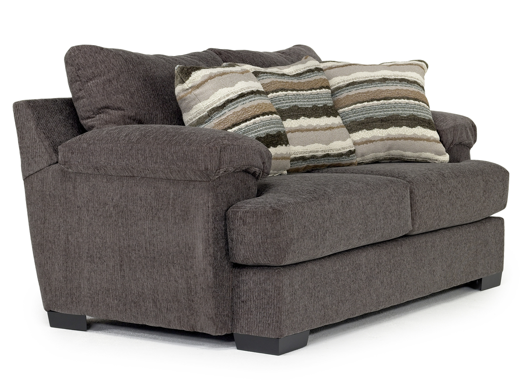 Bermuda Loveseat in Victory Sterling, Down Loveseats Living Room