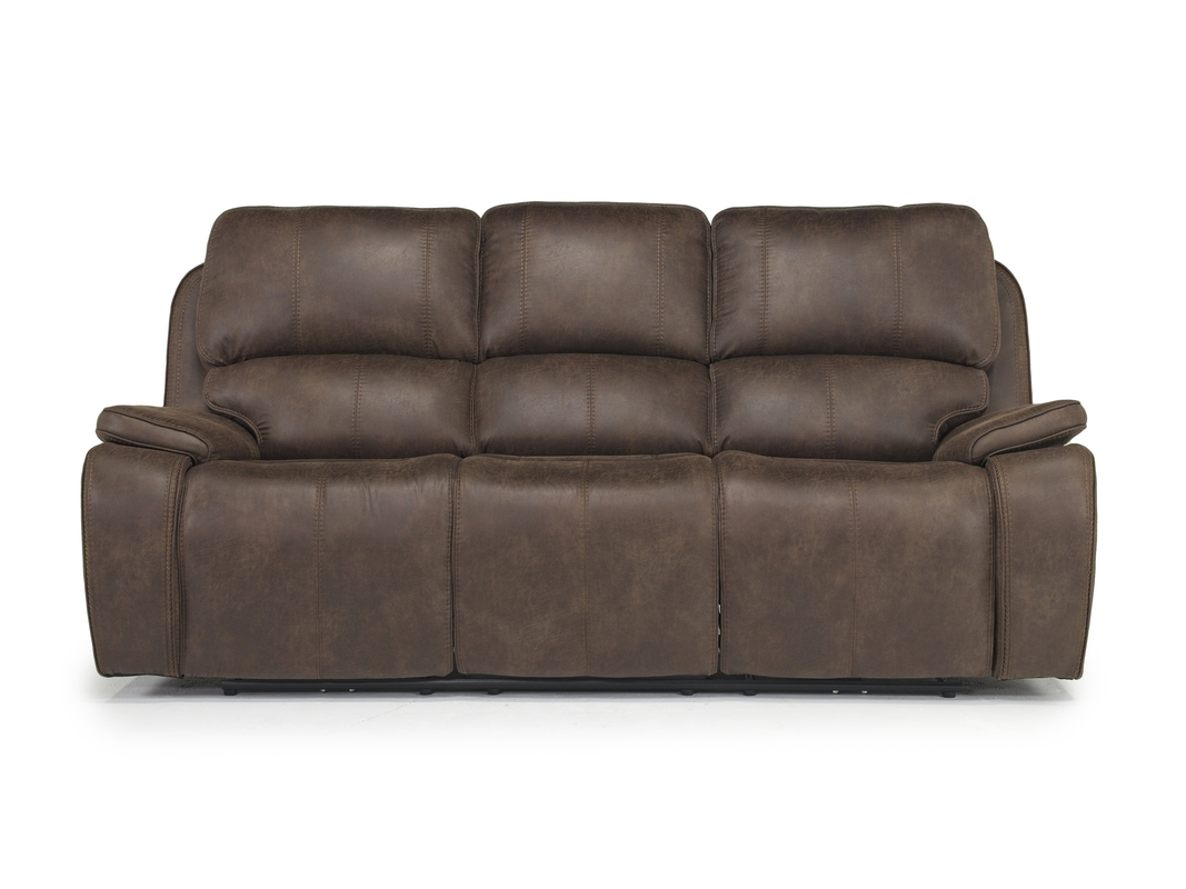 Brookings 2 Power Sofa in Brown Sofas Living Room