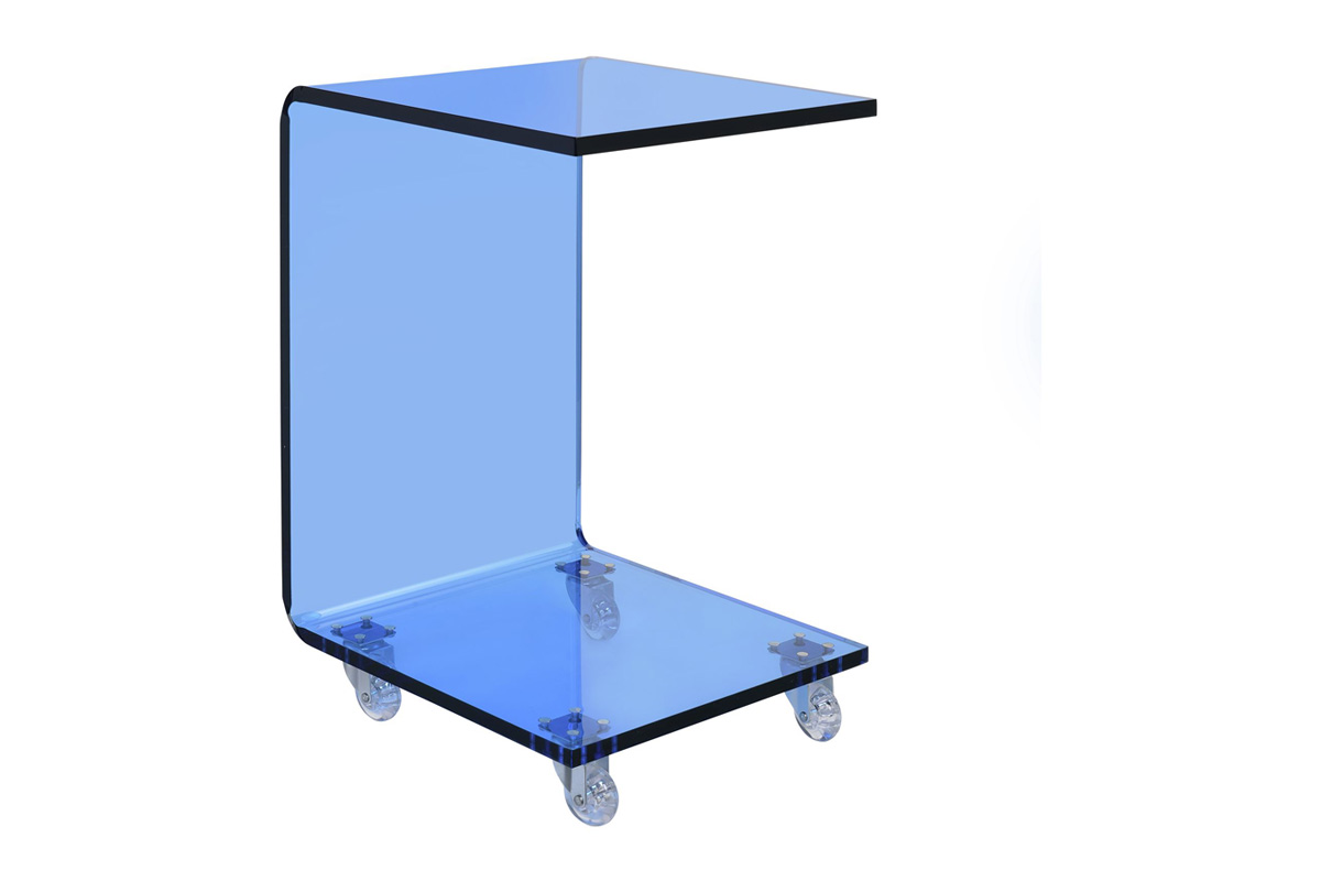 Peek Accent Table in Blue Sofa Tables Living Room