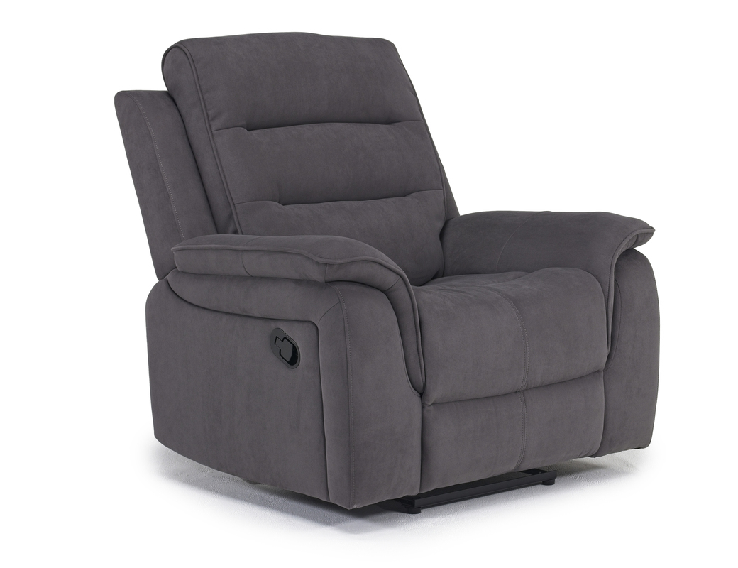 Chanell Recliner in New Nappa Gray Recliners Living Room
