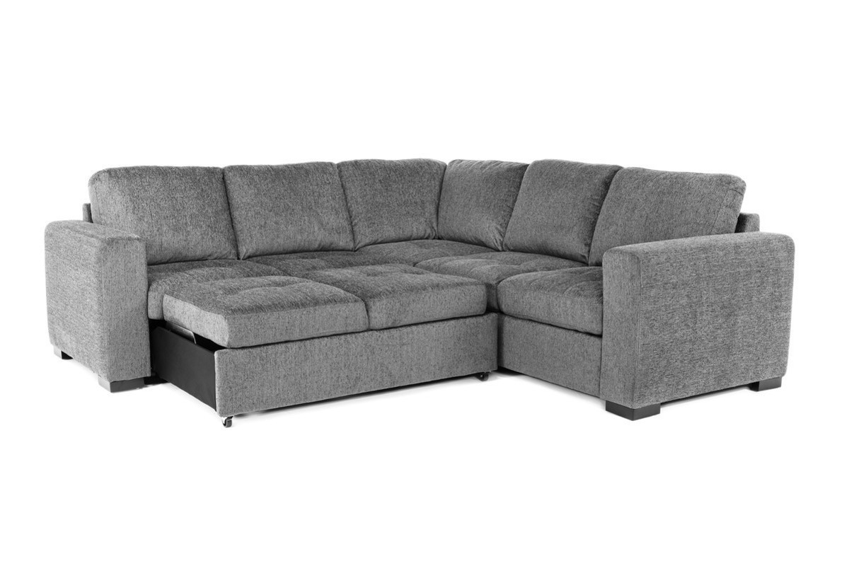 Claire full pull out hot sale tux chaise sectional