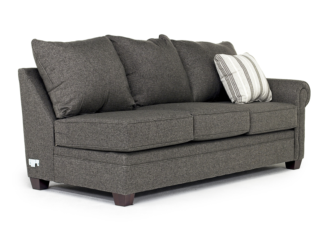 Cordoba 1 Arm Sofa in Splash Charcoal, Right Facing Mor Furniture
