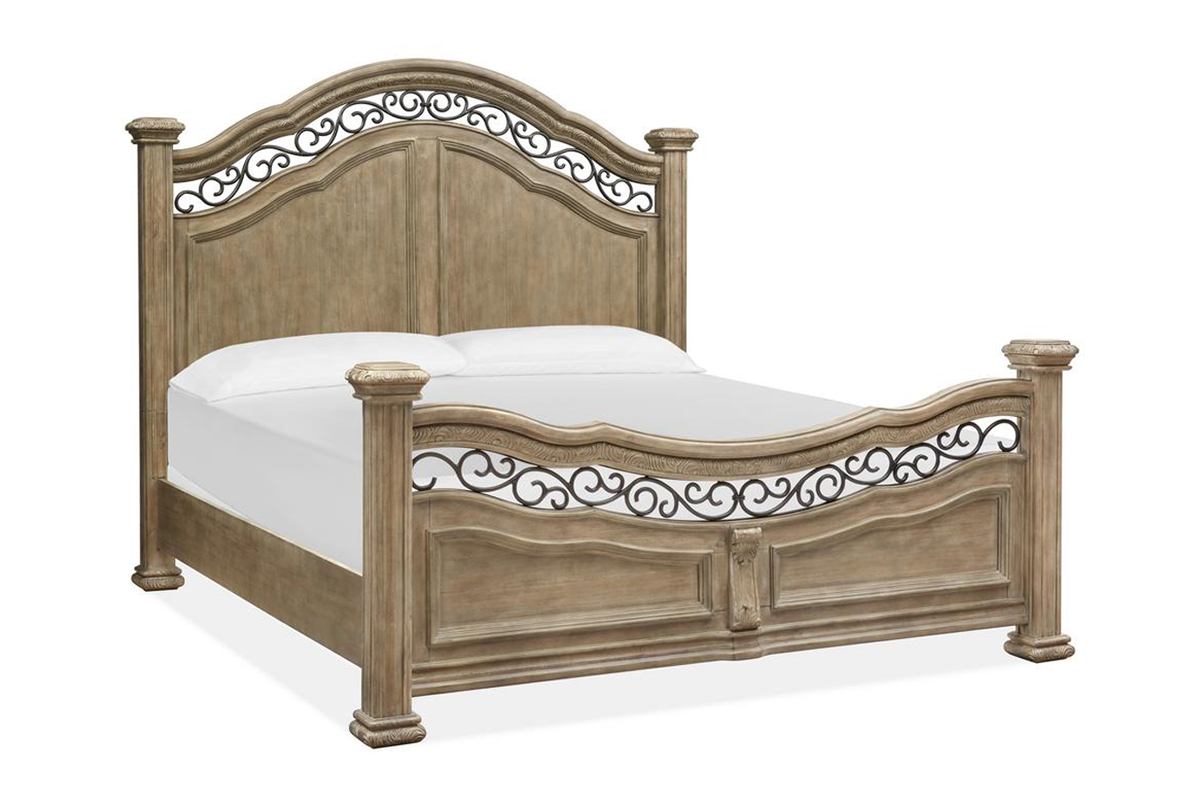 Durango Panel Bed in Fawn, Eastern King Beds Bedroom