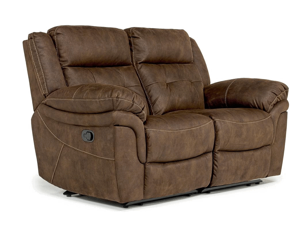 Glenn Reclining Loveseat in Brown Loveseats Living Room