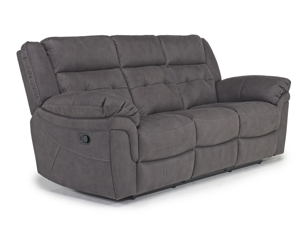 Glenn Reclining Sofa in Gray Sofas Living Room