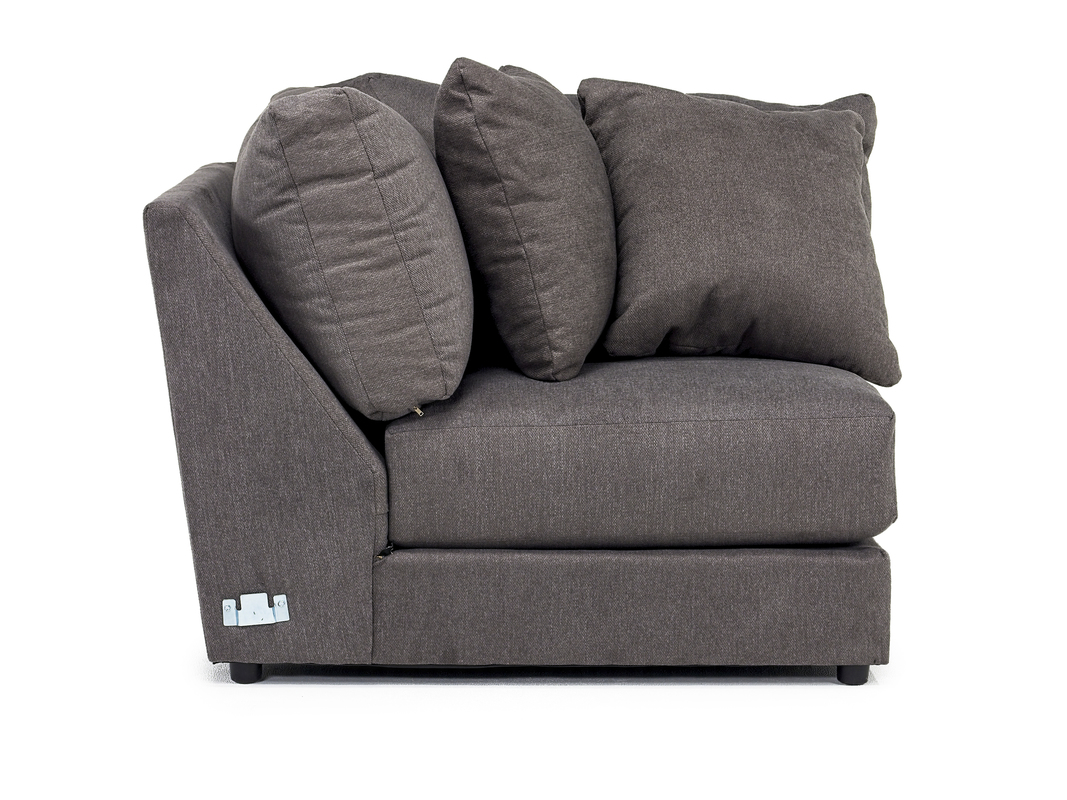 Hansel Corner in Anello Charcoal Mor Furniture