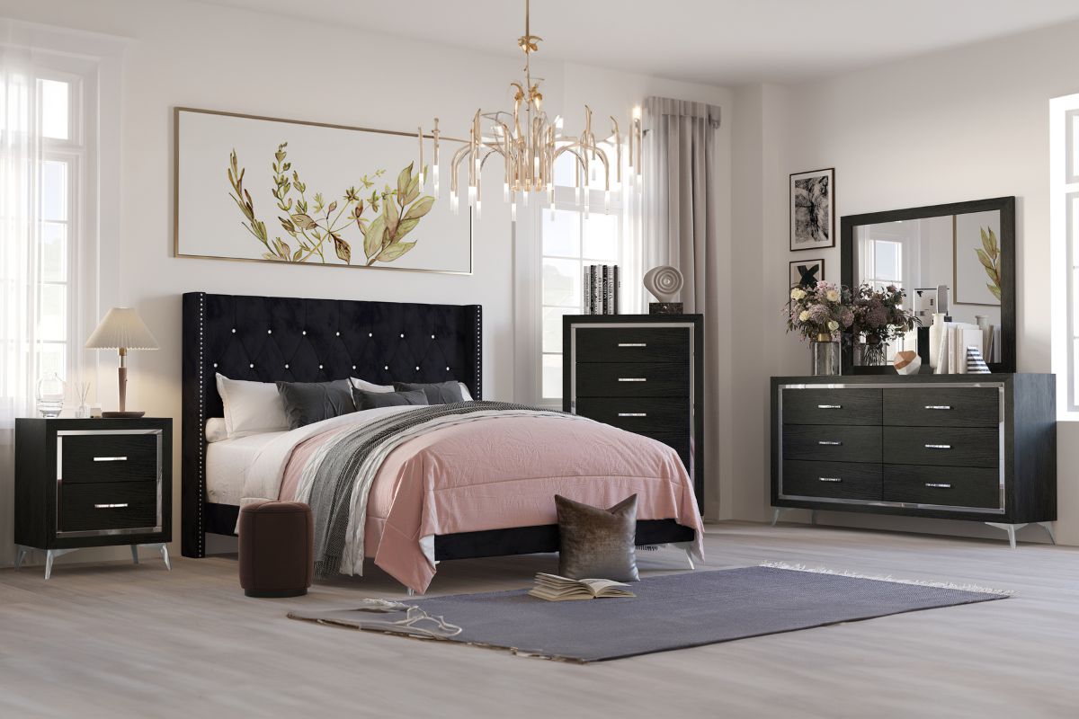 Huxley Bed, Dresser, Mirror & Nightstand Bedroom Sets Bedroom