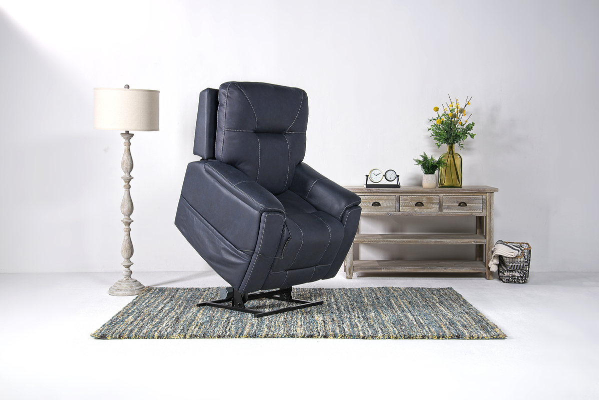 Kingston 2 Power Lift Chair in Steel Gray | Recliners | Living Room