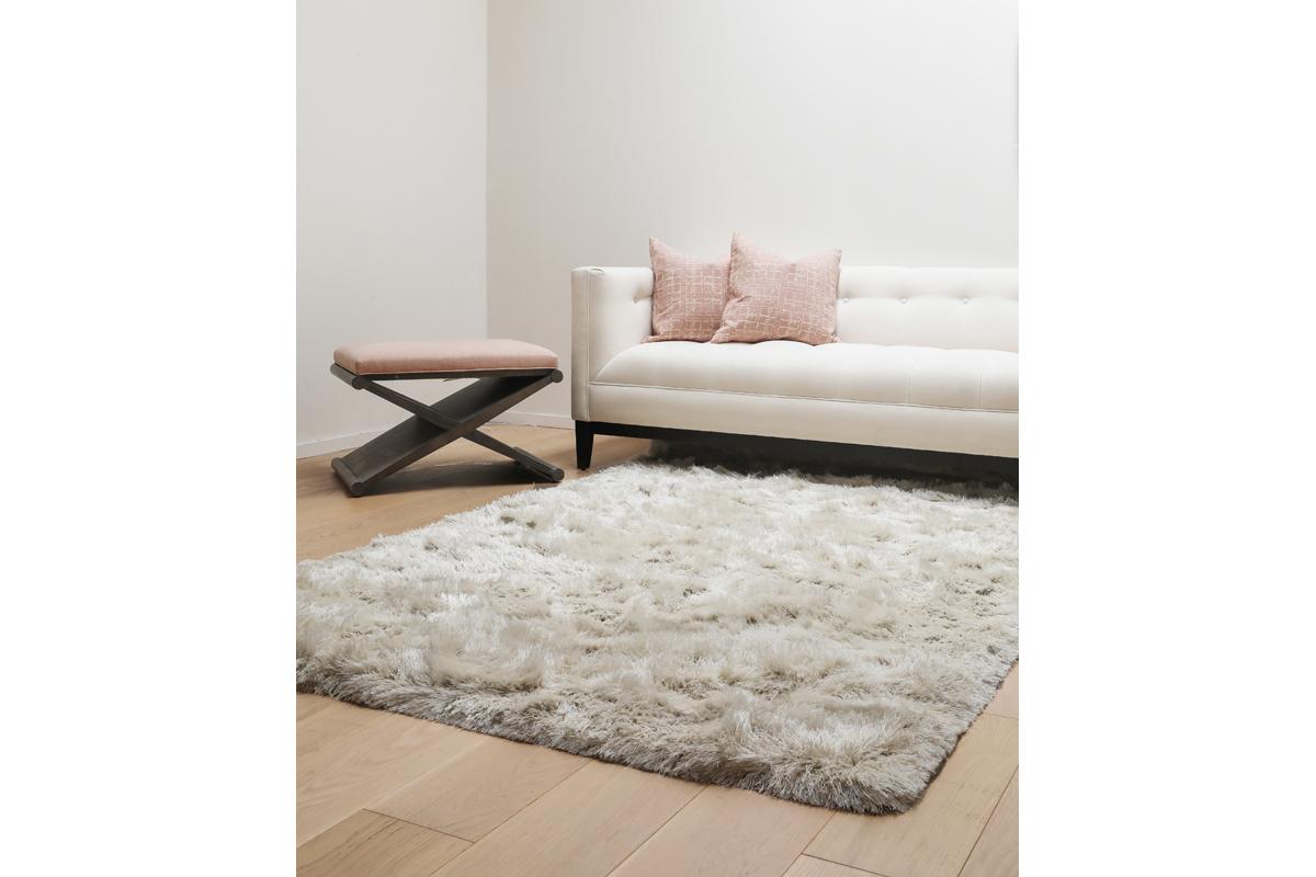 Luxe Shag Rug in Ivory