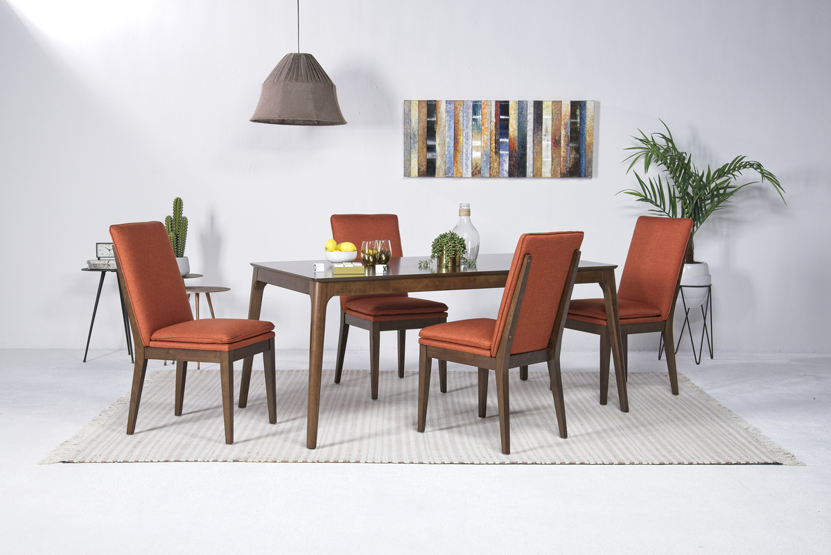 Maggie Dining Table & 4 Chairs Dining Room Sets Dining Room