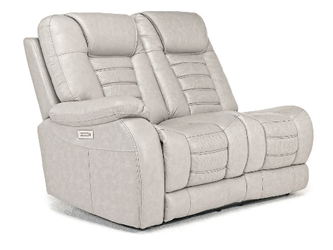 Leiston leather dual power recliner with usb power outlet sale
