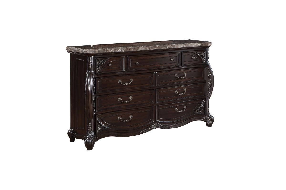 Palazzo Dresser in Walnut Dressers & Mirrors Bedroom