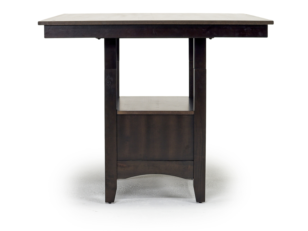 Adjustable height dining table clearance