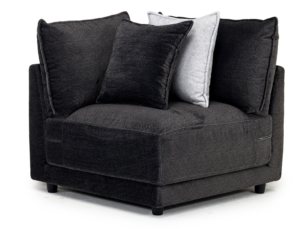 Niki Wedge in Tweed Midnight Mor Furniture