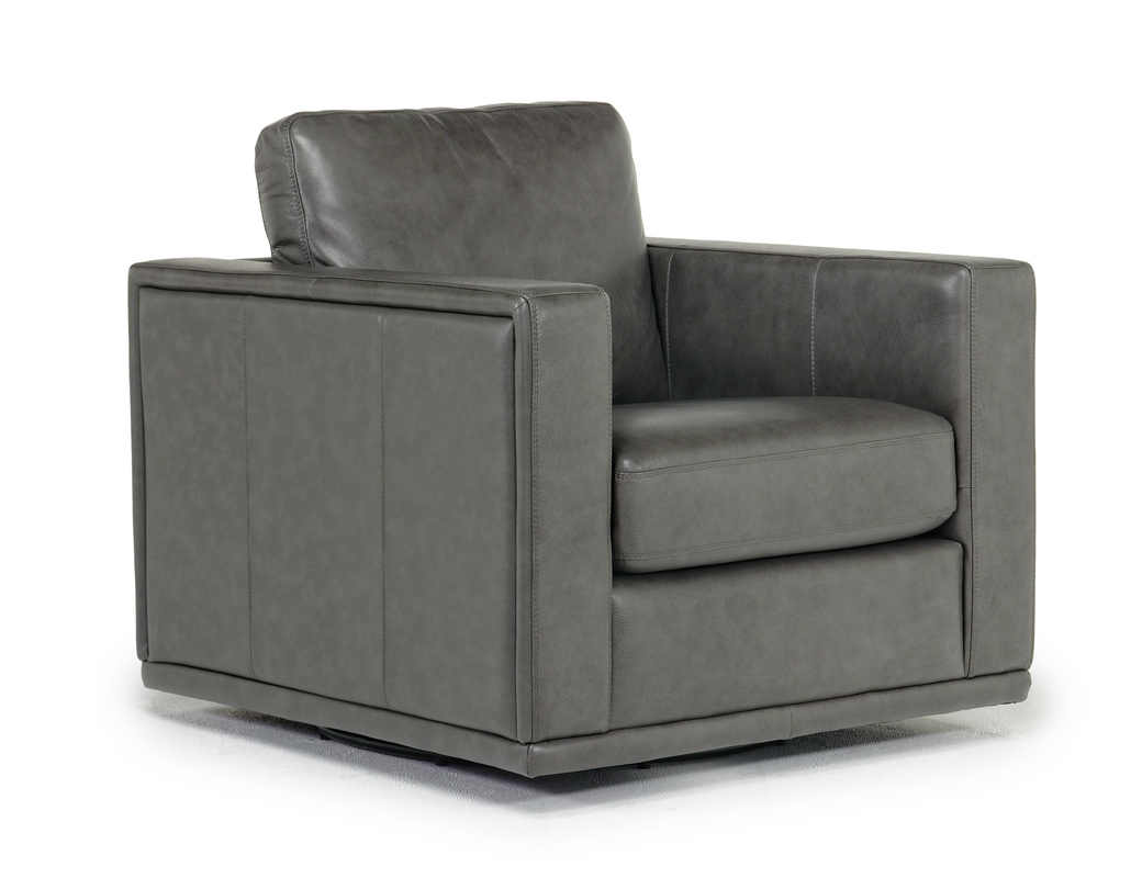 Leather gray chair 2025
