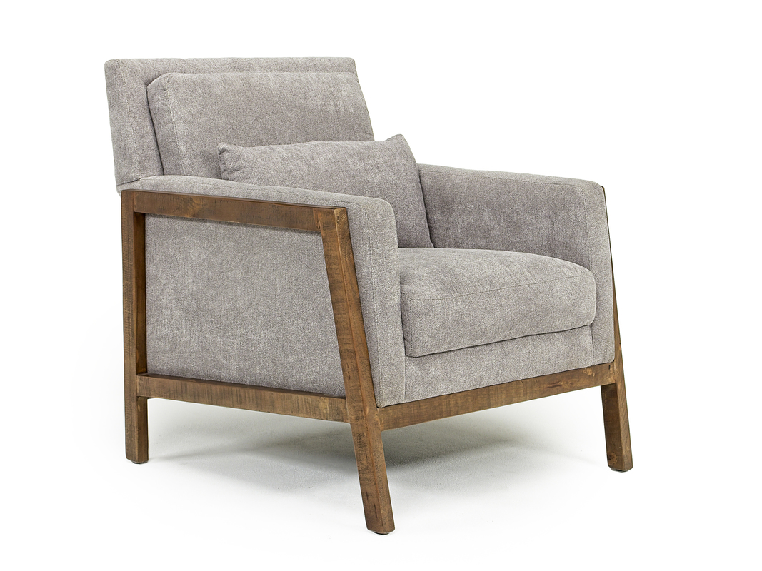 Perugia Accent Chair in Wynn Gray Chairs Living Room