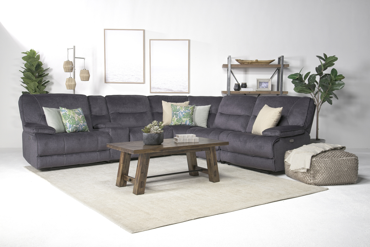 Retreat 6 Piece Power Sectional Sectionals Living Room
