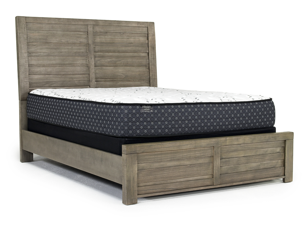 Ruff Hewn Panel Bed in Gray, Queen Beds Bedroom