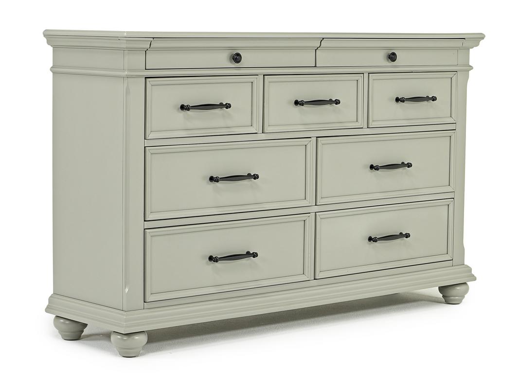 Slater Dresser in Gray Dressers & Mirrors Bedroom