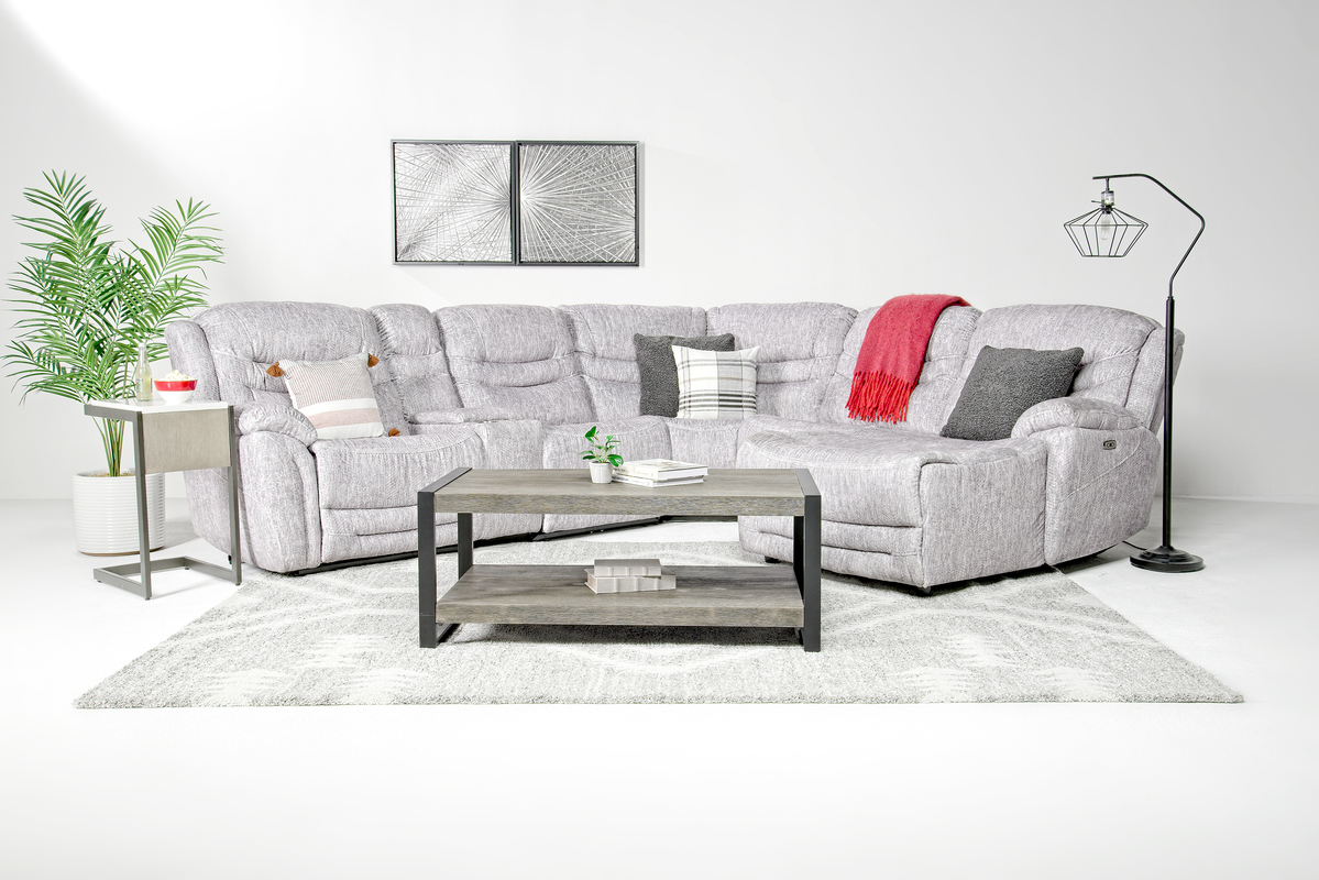 Cavala 6 Piece 2 Power Chaise Sectional Sectionals Living Room