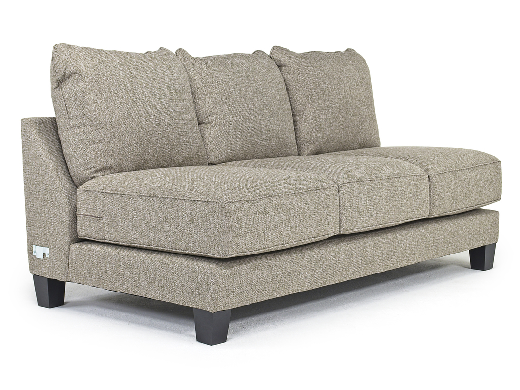 Stockholm Armless Sofa in Granite, Gel Mor Furniture