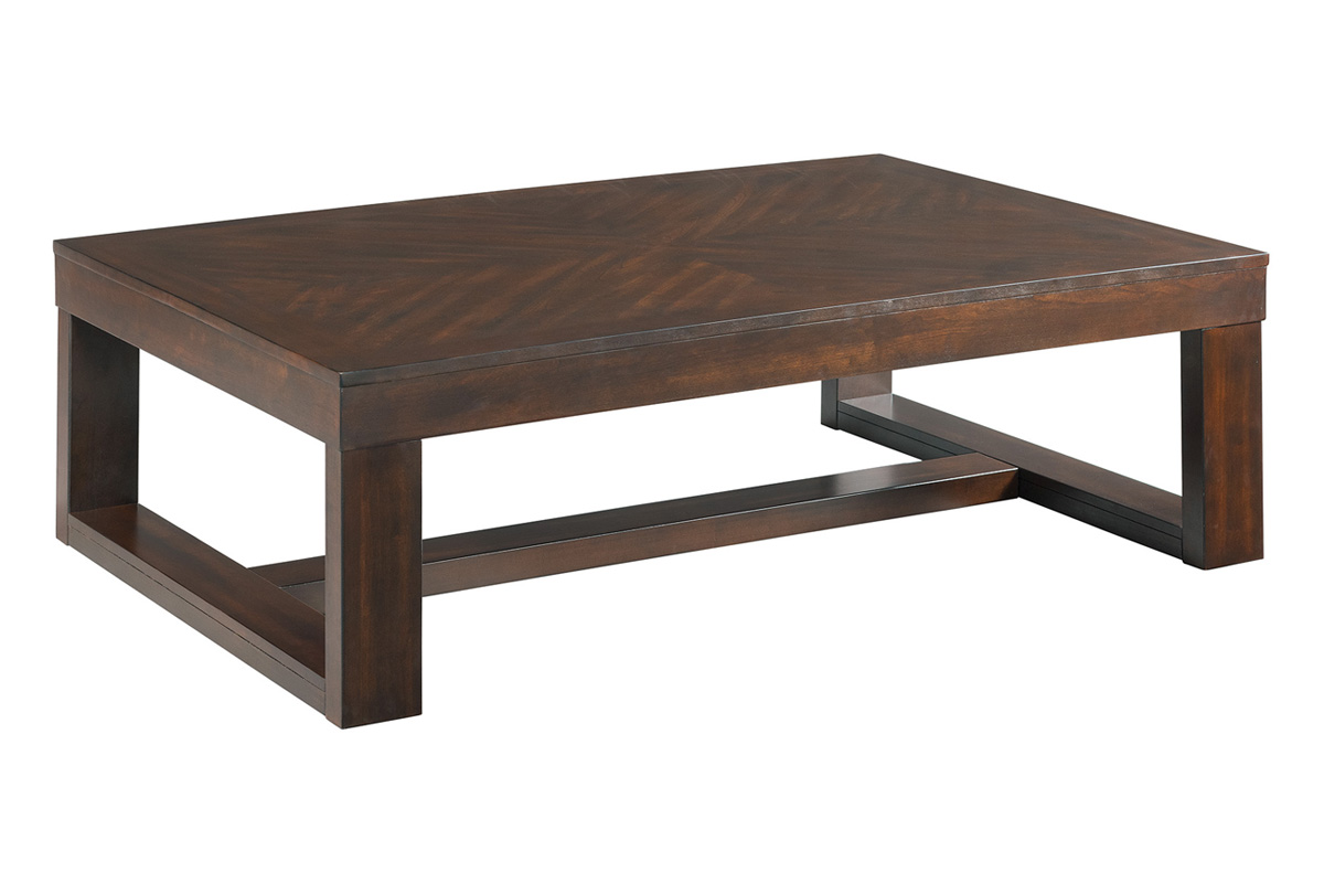 Drew Coffee Table in Cherry Coffee Tables Living Room