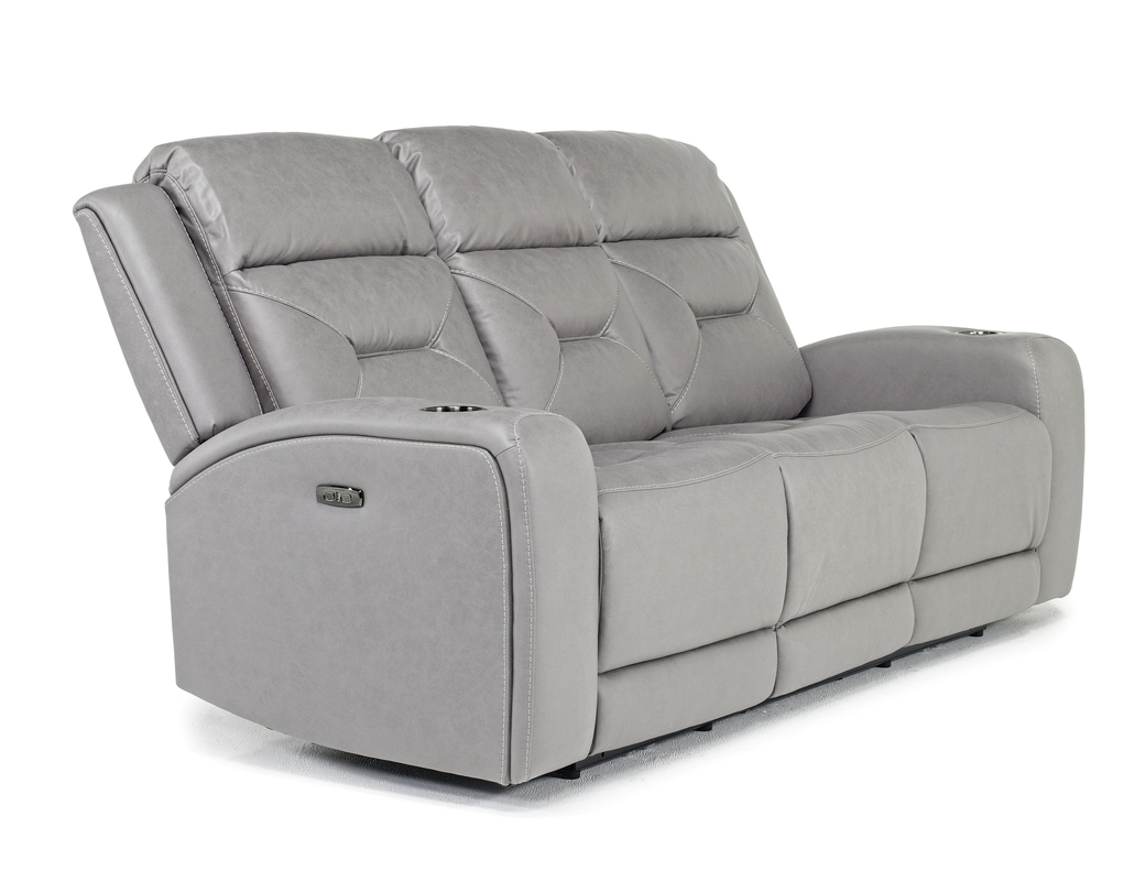 Tahoe 2 Power Sofa in Light Gray Sofas Living Room