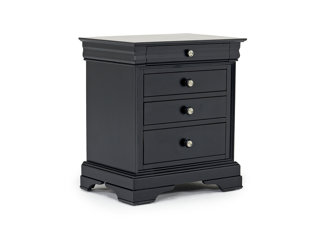 belmar black nightstand