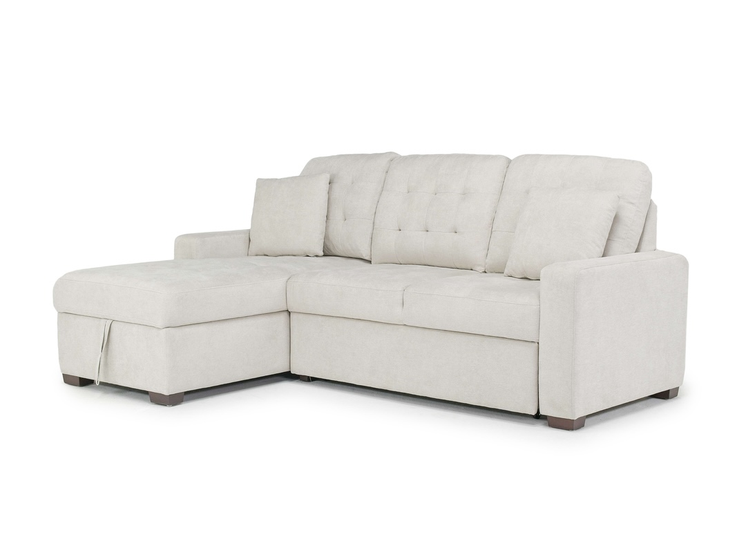 Waitsfield Full Pullout Sofa Chaise Beige Left Facing