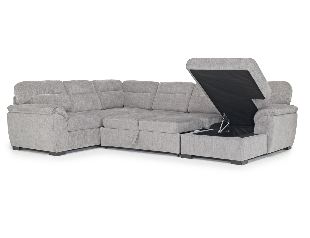 Wanda Full Pullout Tux Chaise Sectional